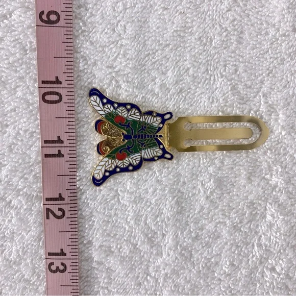 5/$35 Vintage Colourful Metal Butterfly Bookmark - Picture 4 of 7